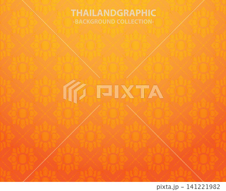 vector thai ethnic decorative elements vector background illustration 141221982