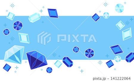 サファイアとダイヤのイラスト背景 サファイアとダイヤのイラスト背景 141222064
