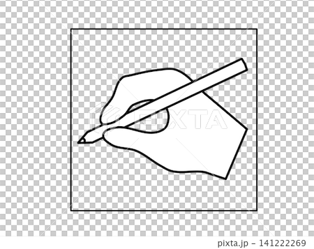 Icon of a hand holding a pen Icon of a hand holding a pen 141222269
