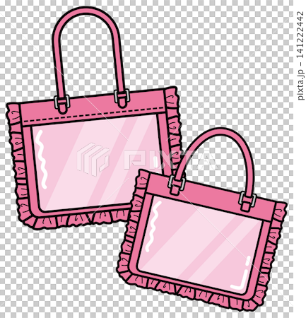 <Fan Activities> Set of 2 Ita-Bags (Pink) - Large and Small <Fan Activities> Set of 2 Ita-Bags (Pink) - Large and Small 141222442