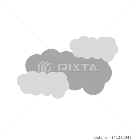Overcast weather illustration icon design Overcast weather illustration icon design 141223342