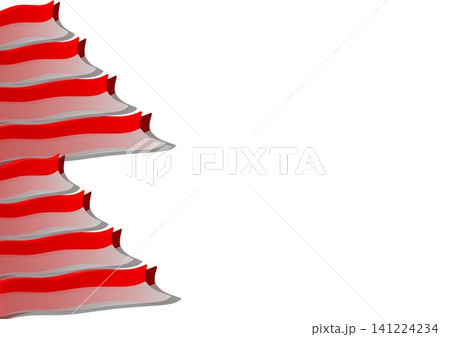 Indonesian Waving Red and White Flag Dynamic Layered Vertical Left Border on White Background Indonesian Waving Red and White Flag Dynamic Layered Vertical Left Border on White Background 141224234