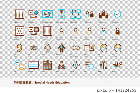 特殊教育資源室圖示集(彩色) 特殊教育資源室圖示集(彩色) 141224259