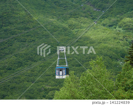 観光名所立山黒部アルペンルートの立山ロープウェイの風景 観光名所立山黒部アルペンルートの立山ロープウェイの風景 141224839