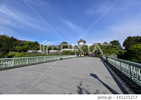 ツツジ咲く金沢城公園の春 ツツジ咲く金沢城公園の春 141225217
