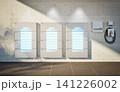 Group of home batteries or energy storage systems in garage 141226002