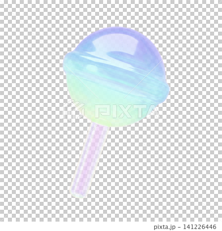 Dreamy and cute puffy sticker-style icons: Lollipop candy Dreamy and cute puffy sticker-style icons: Lollipop candy 141226446