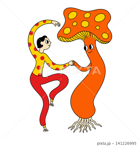 Dancing Mushroom and Person Dancing Mushroom and Person 141226995