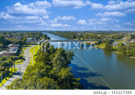 The Penrith Valley Bridge over the Nepean River from Emu Plains to Penrith 141227389