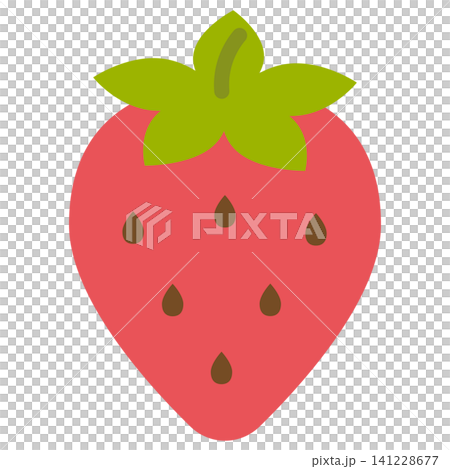 Retro pop strawberry icon Retro pop strawberry icon 141228677