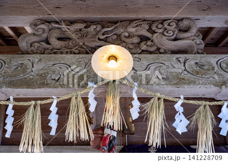 賣沼神社 拝殿の彫刻 鳥取県鳥取市河原町 賣沼神社 拝殿の彫刻 鳥取県鳥取市河原町 141228709