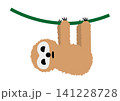 かわいいナマケモノのイラスト 141228728