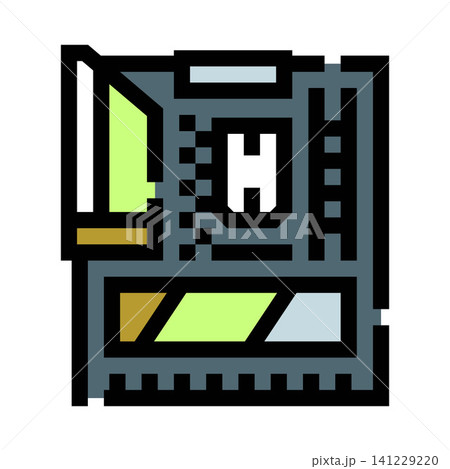 Motherboard computer component technology circuit board icon Motherboard computer component technology circuit board icon 141229220
