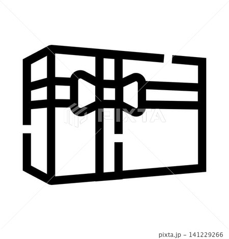 Gift box with a bow for celebrations Gift box with a bow for celebrations 141229266