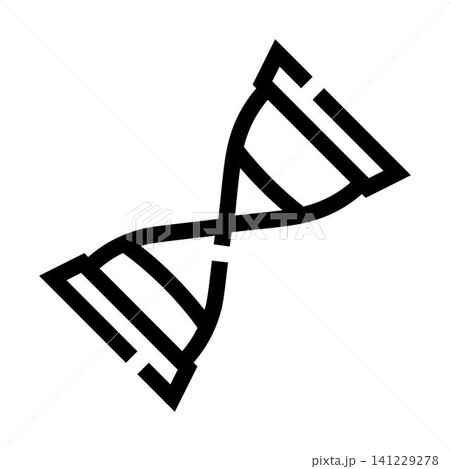 Dna helix symbol representing genetic biology research Dna helix symbol representing genetic biology research 141229278