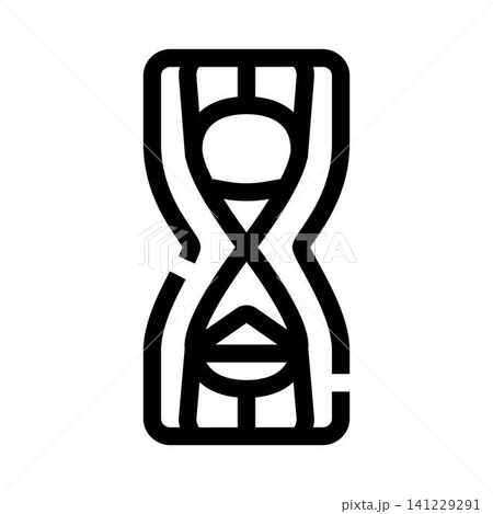 Hourglass symbol representing time measurement and duration Hourglass symbol representing time measurement and duration 141229291