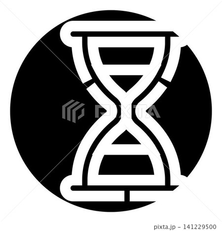 Hourglass icon representing time passing and deadline Hourglass icon representing time passing and deadline 141229500
