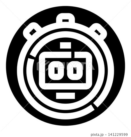Stopwatch timer icon measuring elapsed time concept Stopwatch timer icon measuring elapsed time concept 141229599
