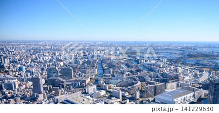 上空から見た都市の風景 上空から見た都市の風景 141229630