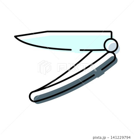 Straight razor tool for shaving and styling hair 141229794