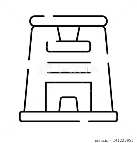 Blast furnace manufacturing metal industry production icon Blast furnace manufacturing metal industry production icon 141229953