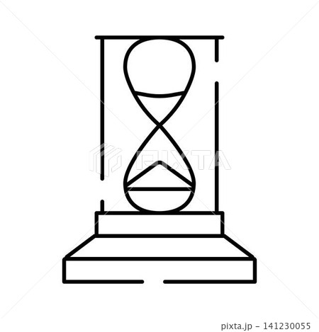Hourglass counting down time with falling sand Hourglass counting down time with falling sand 141230055