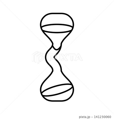 Hourglass icon representing flowing time and deadline Hourglass icon representing flowing time and deadline 141230060