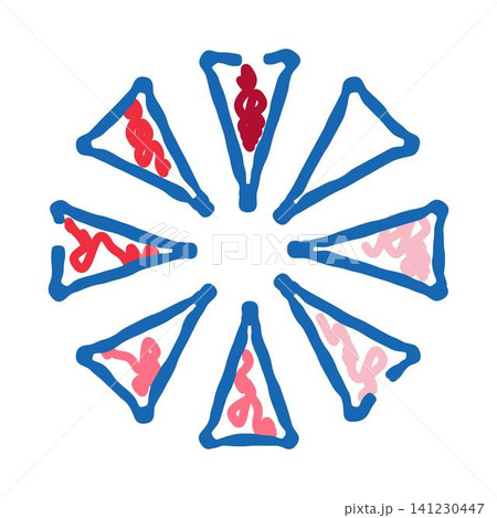 Abstract circular loading symbol with changing color segments Abstract circular loading symbol with changing color segments 141230447