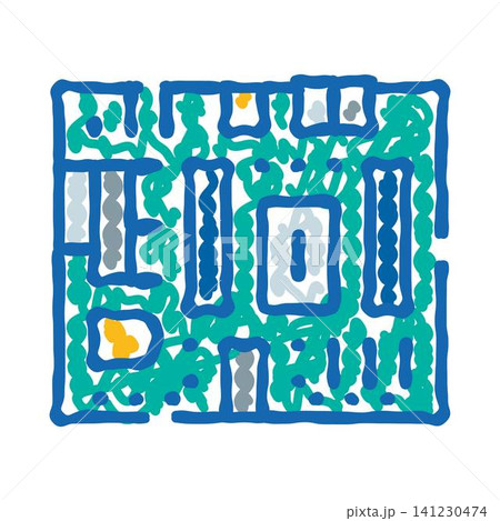 Motherboard circuit board drawing depicting computer technology engineering Motherboard circuit board drawing depicting computer technology engineering 141230474