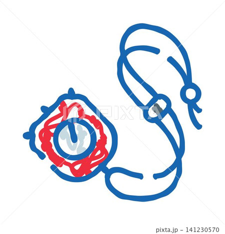 Stopwatch drawing for time measurement and education Stopwatch drawing for time measurement and education 141230570