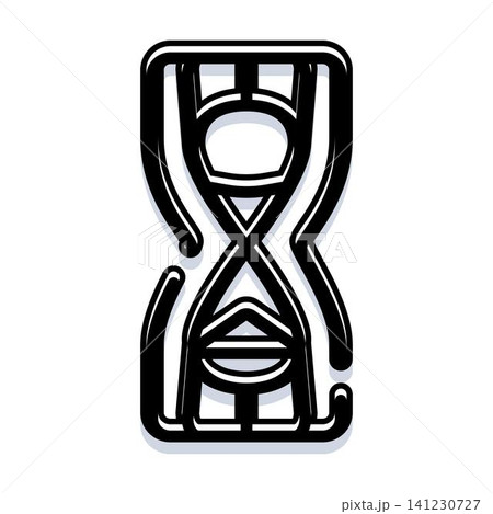 Hourglass device measuring time with falling sand Hourglass device measuring time with falling sand 141230727