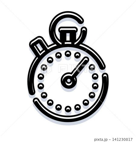 Stopwatch timer measuring speed and time management concept 141230817