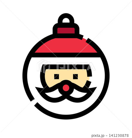 Santa claus festive holiday ornament bauble decoration Santa claus festive holiday ornament bauble decoration 141230878