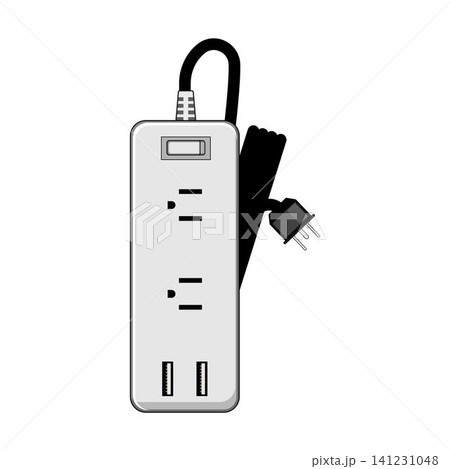 Power strip with multiple outlets and charging ports Power strip with multiple outlets and charging ports 141231048