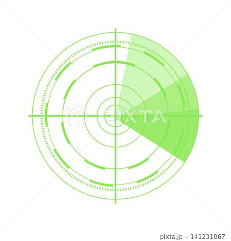 Radar scanning interface displaying target detection technology Radar scanning interface displaying target detection technology 141231067