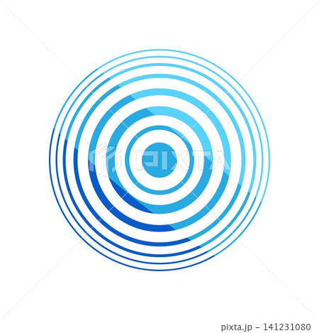 Concentric circles radiating pulse waves abstract concept Concentric circles radiating pulse waves abstract concept 141231080