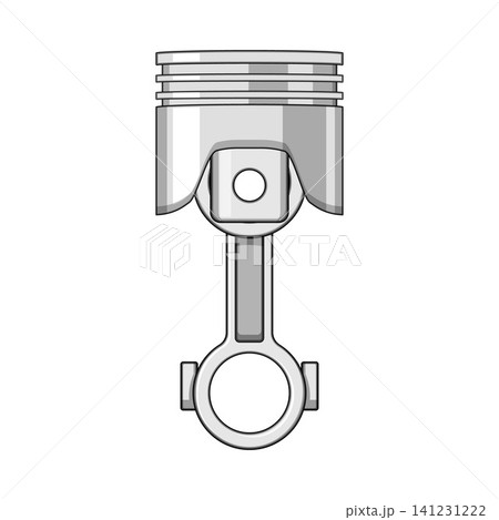 Piston and connecting rod engine component mechanism Piston and connecting rod engine component mechanism 141231222