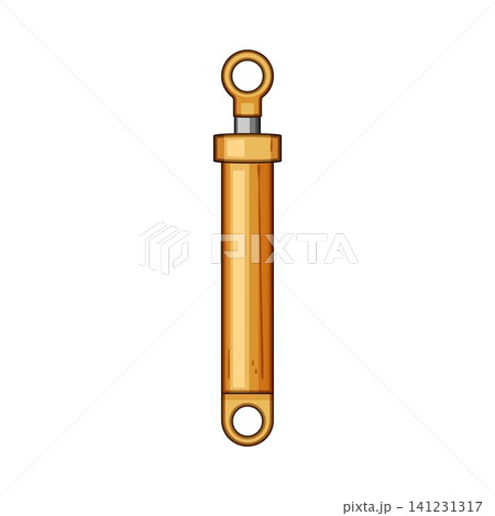 Hydraulic cylinder working in engineering and machinery Hydraulic cylinder working in engineering and machinery 141231317