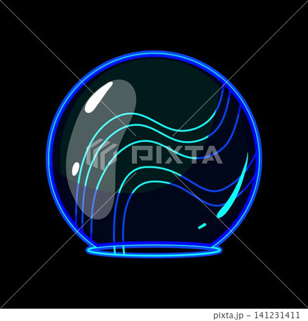 Glowing sphere creating energetic field barrier protection Glowing sphere creating energetic field barrier protection 141231411