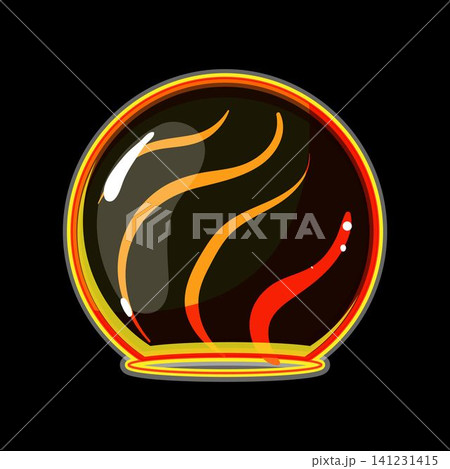 Glass sphere enclosing swirling energy field Glass sphere enclosing swirling energy field 141231415