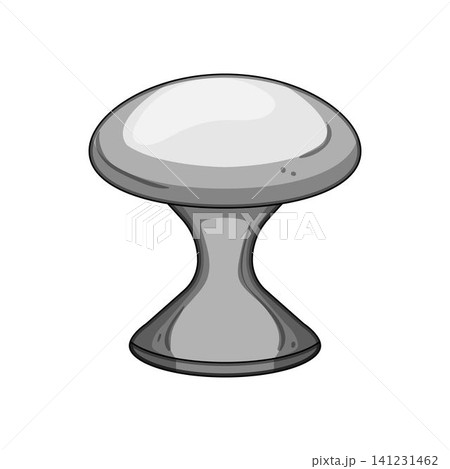 Shiny grey cabinet knob design element Shiny grey cabinet knob design element 141231462