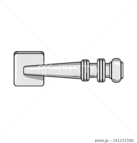 Classic door handle illustration opening access concept 141231500