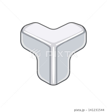 White corner protector securing fragile cargo packaging 141231544
