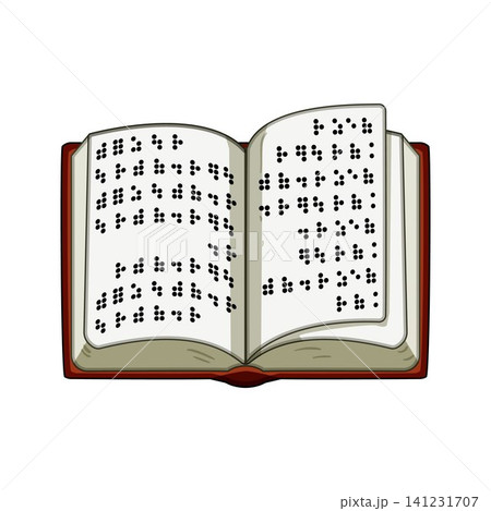 Braille book open pages for visually impaired learning Braille book open pages for visually impaired learning 141231707