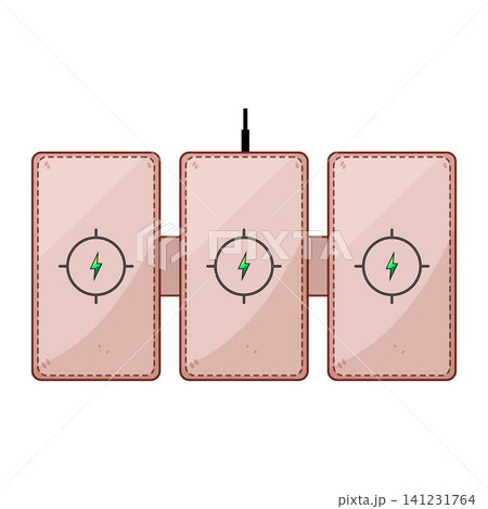 Wireless charging mat powering multiple electronic devices Wireless charging mat powering multiple electronic devices 141231764