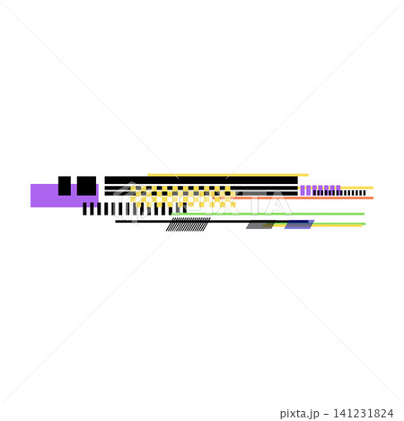 Abstract digital art with glitching data stream Abstract digital art with glitching data stream 141231824
