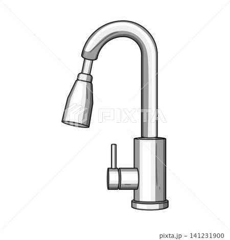 Modern kitchen faucet with pull down sprayer head Modern kitchen faucet with pull down sprayer head 141231900