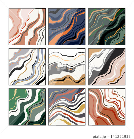 Abstract marble texture grid wall art designs Abstract marble texture grid wall art designs 141231932