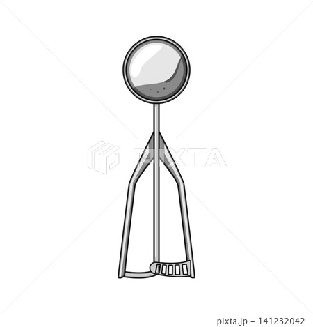 Ice cream scoop kitchen utensil for dessert preparation Ice cream scoop kitchen utensil for dessert preparation 141232042