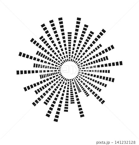 Radial equalizer sound waves pulsing music beat Radial equalizer sound waves pulsing music beat 141232128